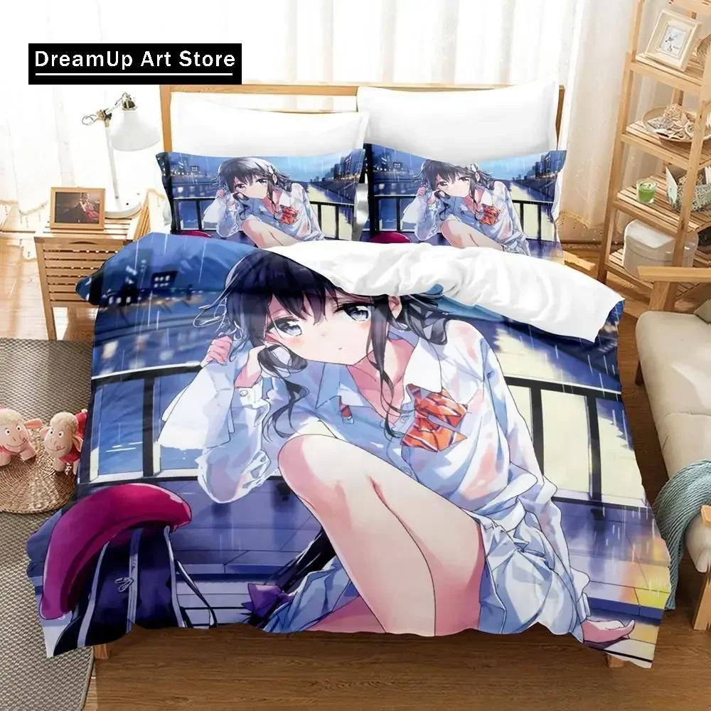 3d Printed Anime Masamune-kun's Revenge Bedding Set Single Twin Full Queen King Size Bed Set Adult Kid Bedroom Duvet cover Sets