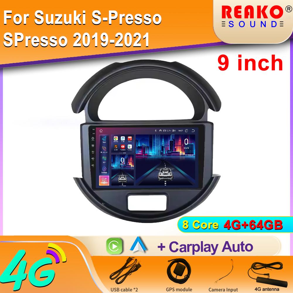 Car Radio For Suzuki S-Presso SPresso  2019-2021 Android Auto Multimedia Video Player GPS Navigation WIFI IPS Screen 2din DVD