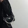 IELGY lock love chain cylinder bag, high-end shoulder messenger bag