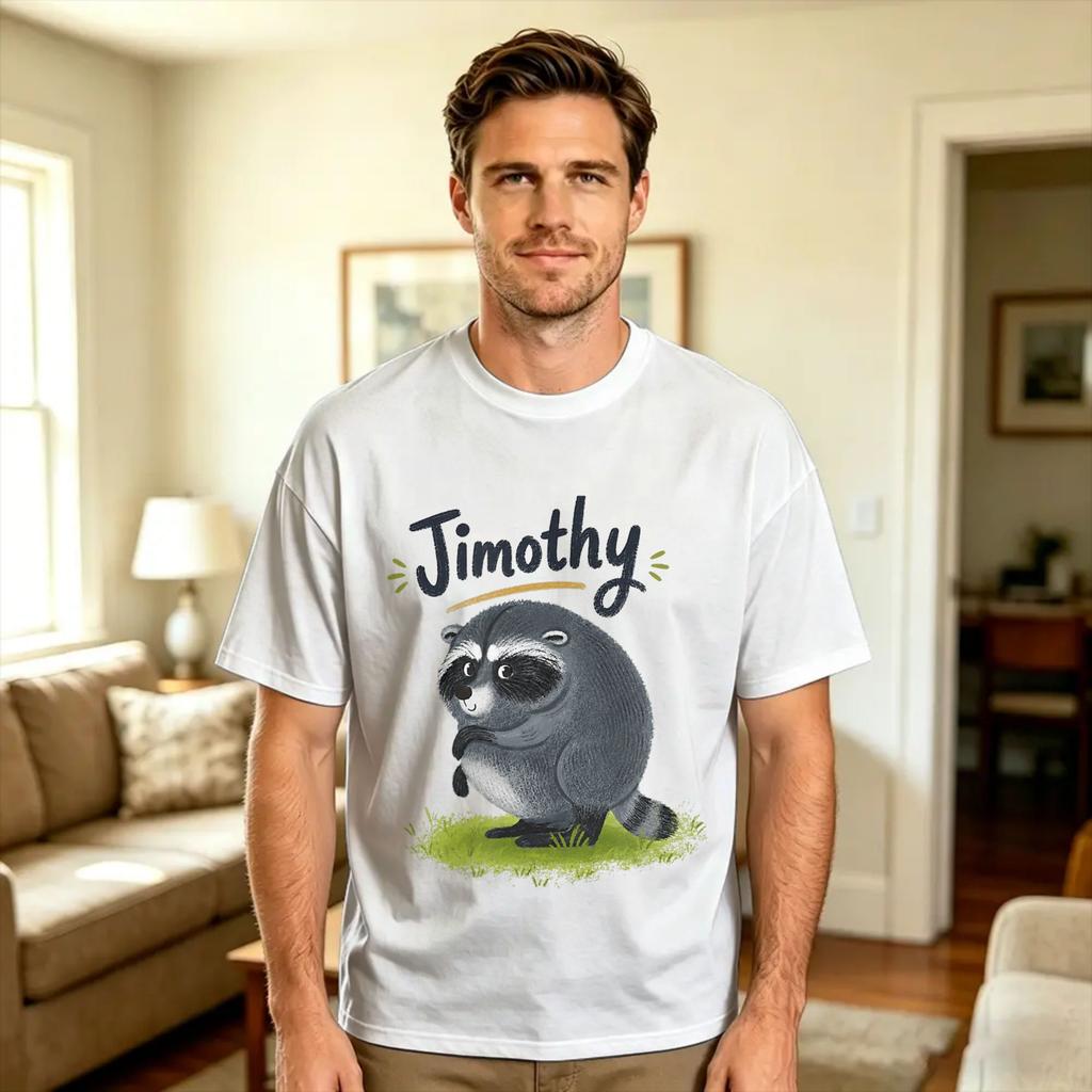 Jimothy The Ballard Seattle Raccoon T Shirt Trending T Shirts Short Sleeve Funny Tops Summer Cotton Plus Size 5xl Clothes