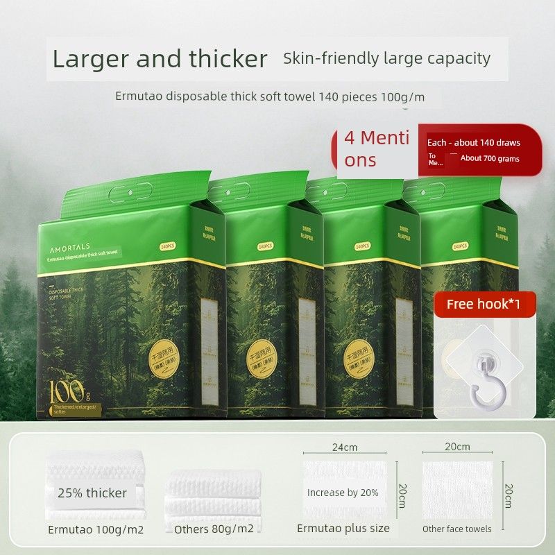 AMORTALS Disposable Extra Large Wall-Mounted Face Cloth