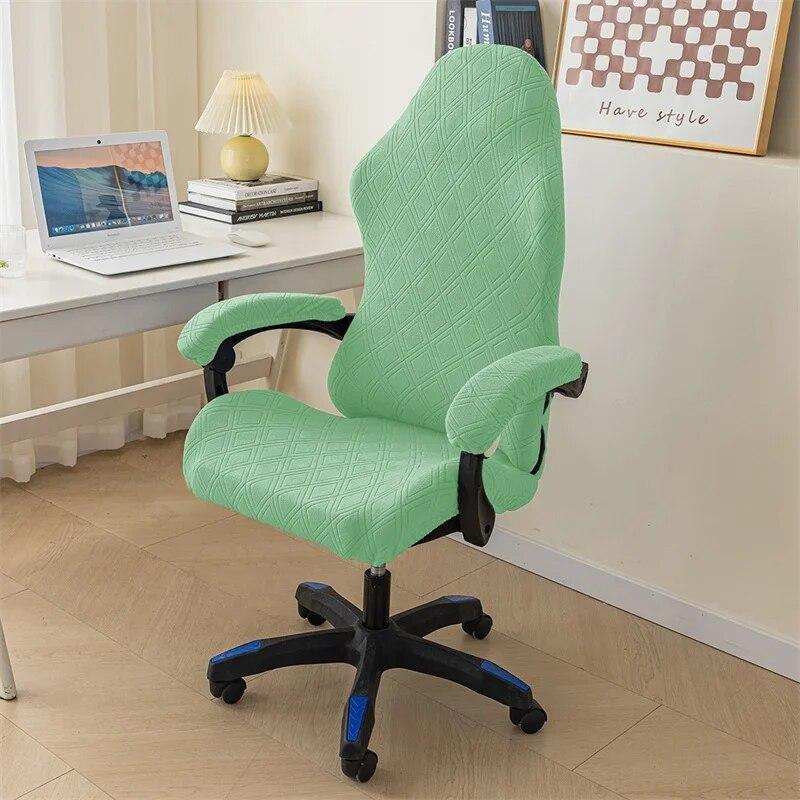 1 sada Spandex potah na kancelářskou židli Stretch Počítačová herní potah na židli Jacquard Elastické křeslo Potahy na sedák Housse De Chaise