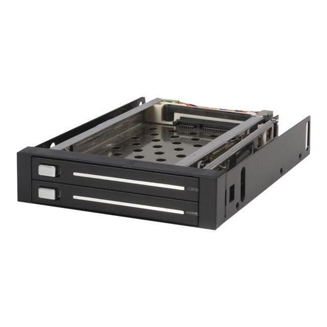 STARTECH.COM Rack amovible 3.5" sans tiroir pour 2 disques durs 2.5" - Face arrière 3.5 pouces - Echangeable à chaud - Hot swap