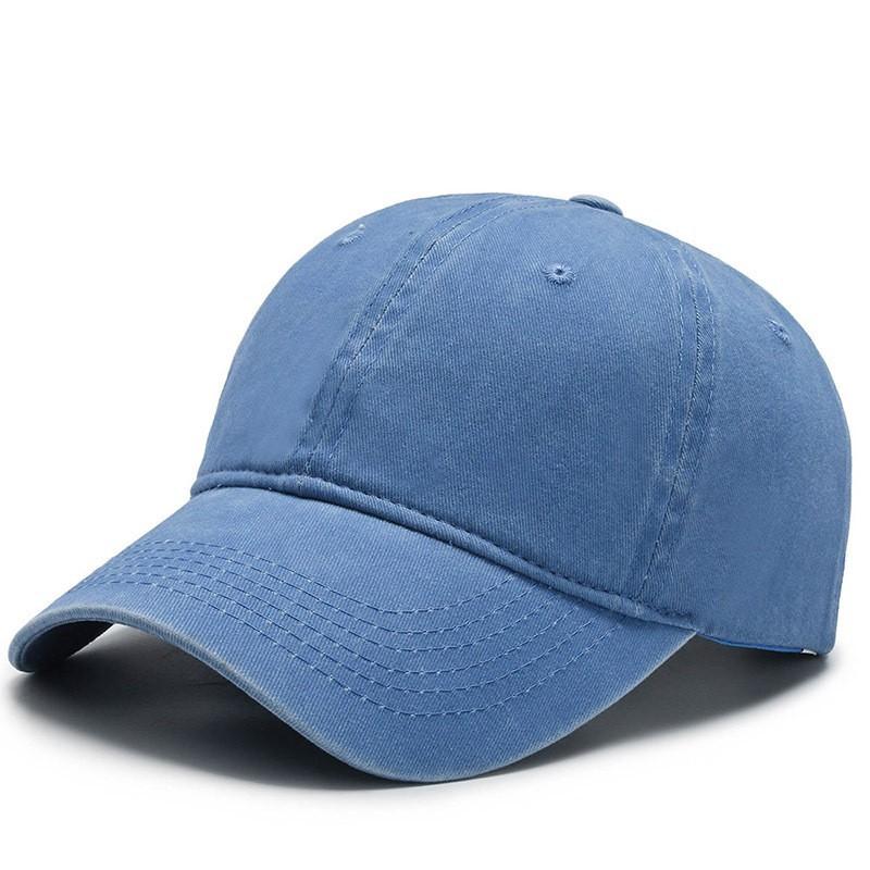 Minimalist Light Plate Pure Cotton Washed Cap Retro Baseball Cap Solid Color Versatile Sunshade Cap Adjustable