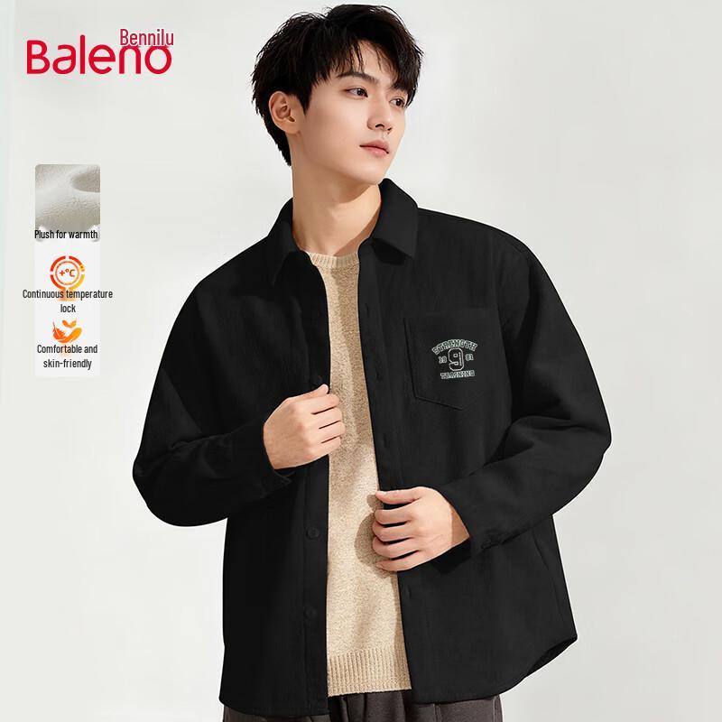 

Baleno Men s Winter Fleece-Lined Corduroy Shirt XL