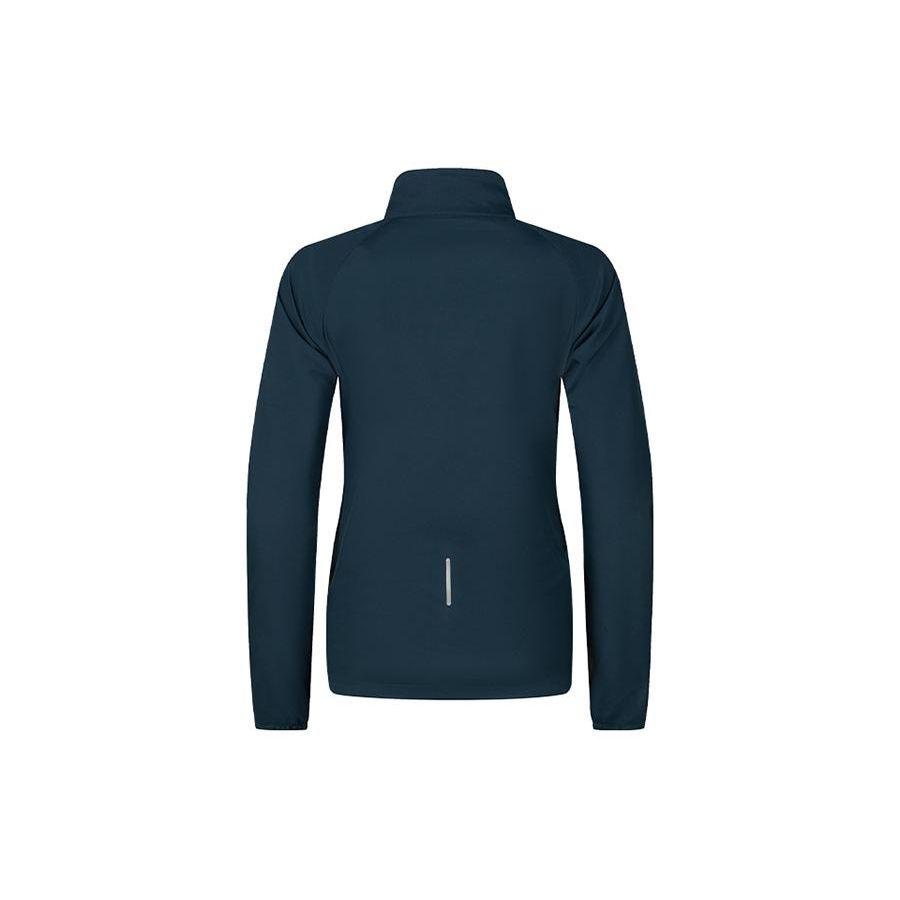 Asics Logo Stand Collar Zip Comfort Casual Sports Long Sleeve Jacket Women Jacket Navy-Blue 2012D018-401