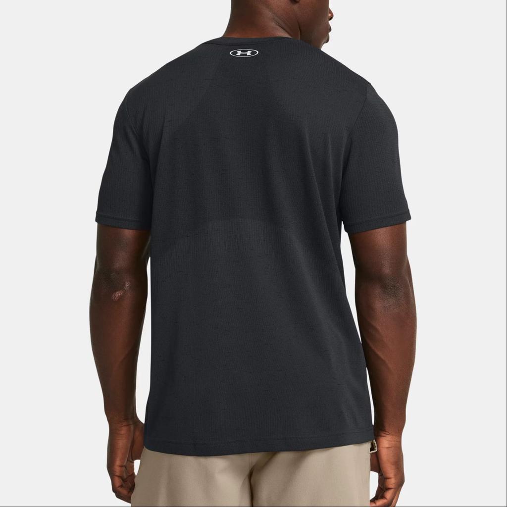 Under Armour UA Vanish Logo Print Crew Neck Short Sleeve T-Shirt Men Tops Black 1382801-001