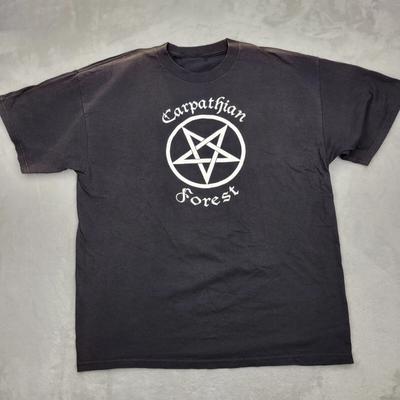 Carpathian Forest Band Black Unisex For Fan All Size Short Sleeve Shir