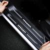 Nlbn7 Car Trunk Bumper Sticker Door Sill Threshold Protector Pad For Ford RANGER Logo 2023 Carbon Fiber Door Pedal Anti-Scratch Cover