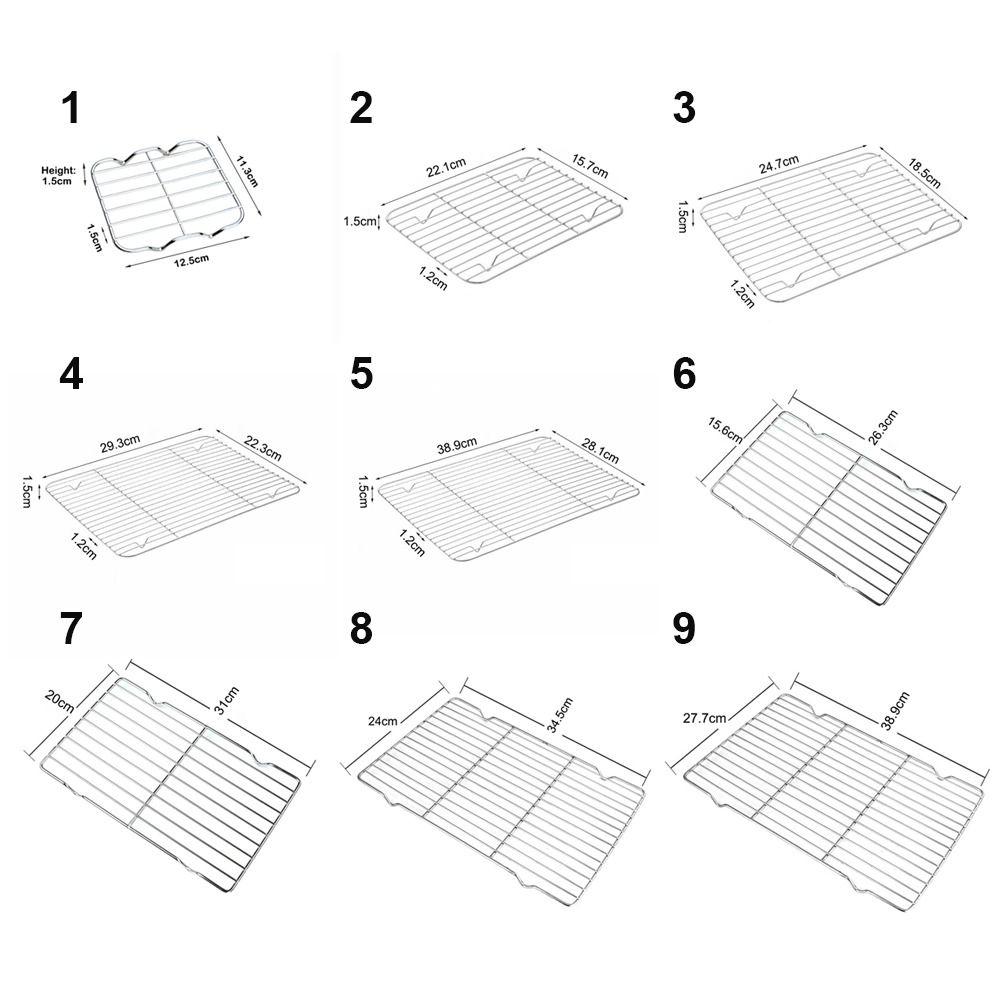 New Stainless Steel Cooling Rack Non-stick Silver BBQ Tray Baking Tray