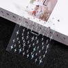 9Pcs/Set 3D Colourful Star Nail Art Sticker Geometry Star Sticker Diy Transfer Decal Designs Nail Accessories