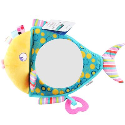 Baby Animal Mirror Toy: Hanging Car Rearview and Crib Activity Mirror