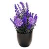 Simulated Lavender Potted Plant No Watering Maintenance-Free Faux Lavender for Indoor Decor Allergy