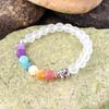 Stunning 2020 New Black Stone Synthetic Yoga Bracelet Featuring Colorful Elephant Design