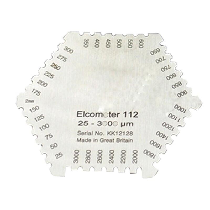 Homeglen Stainless Steel Hex Wet Film Comb Gauge