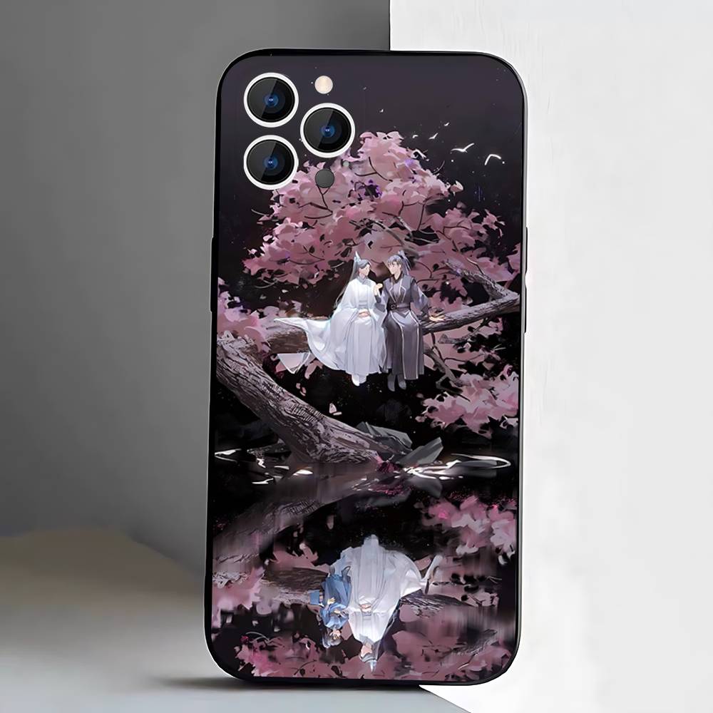 The Husky and His White Cat Shizun Phone Case For iPhone 17,16,15,14,13,12,11,Pro,XS,Max,XR,Plus,E,SE4,Mini Black Soft Cover