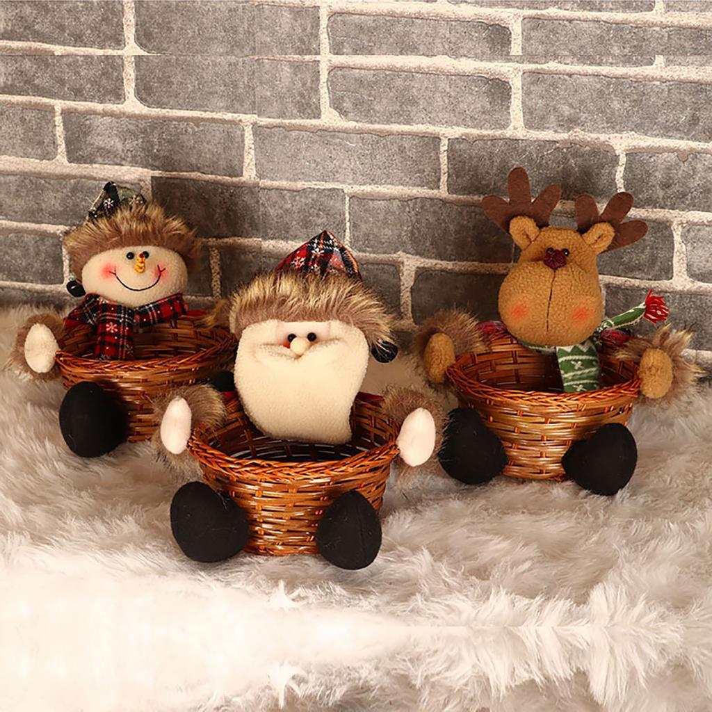 Christmas Candy Storage Basket Decoration  Storage Basket Gift 