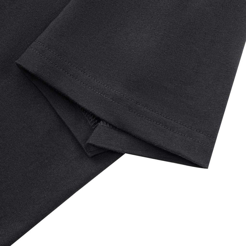 Li Ning Revive Serie Lässiges T-Shirt mit lustigem Aufdruck Kurzarm Damen Oberteile Schwarz AHSWA90-2