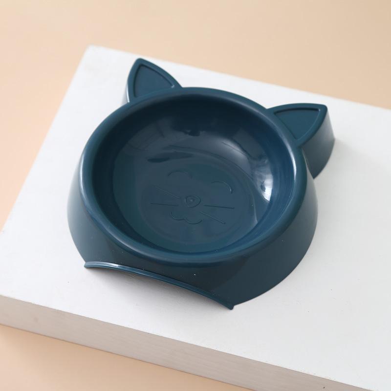 Futternapf für Haustiere, Katzengesichtsform, große Kapazität, Futternapf, einfarbig, Futternapf für Katzen, Wassertrinknapf für kleine Hunde