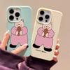 Phone Case for iPhone 11 13 XR XS Max Case iPhone 12 14 15 16 Pro Max 12 Pro 15 Plus Leather Painted Waterproof Drop-proof and Wear-resistant Cartoon