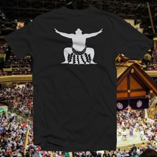 Хлопковая футболка Йокодзуна Японская борьба сумо Басё Рикиси Унисекс футболка XXXL