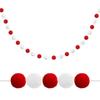 2M Pom Pom Garland Decoration Kit Holiday Decor Ball Garland Christmas Polyester Felt Ball String Christmas Tree