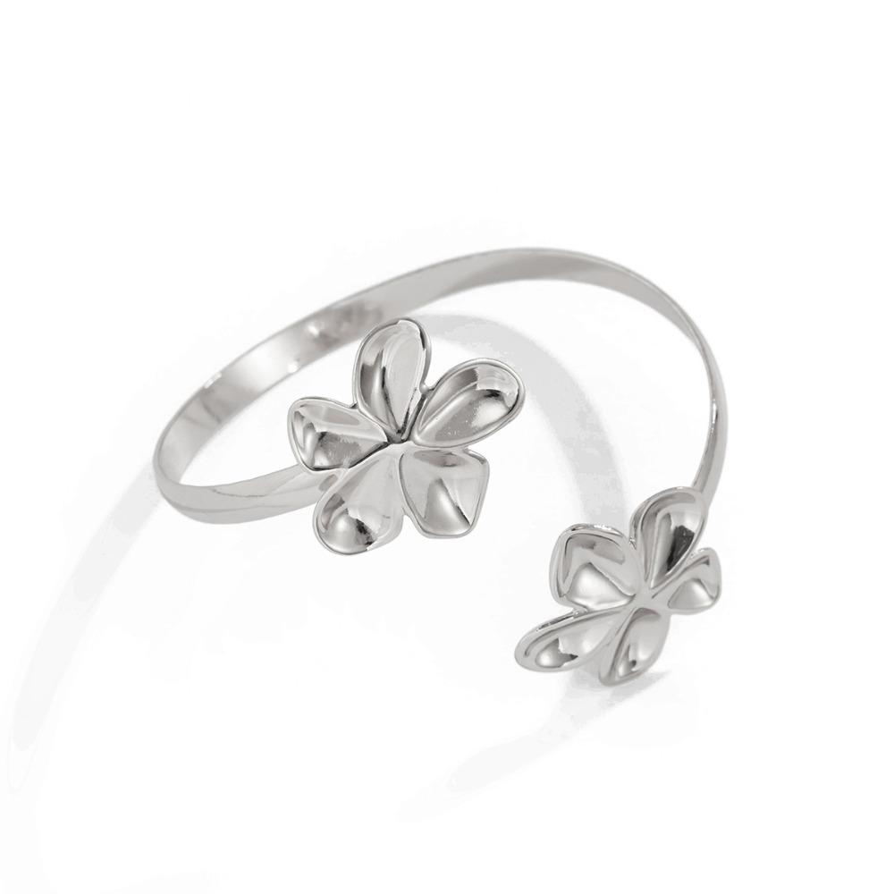 Silver Starfish Arm Cuff Bracelets Zinc Zinc Alloy Flower Upper Arm Bracelet Star Armband Arm Chain  Party