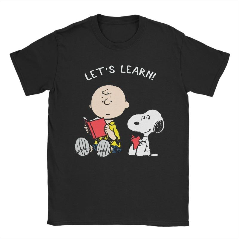 Unisexs Womens Cartoon Snoopy Peanuts TShirt Cotton Printed TShirt Top Casual Fashion Unisex Womens Y2K Harajuku TShirt