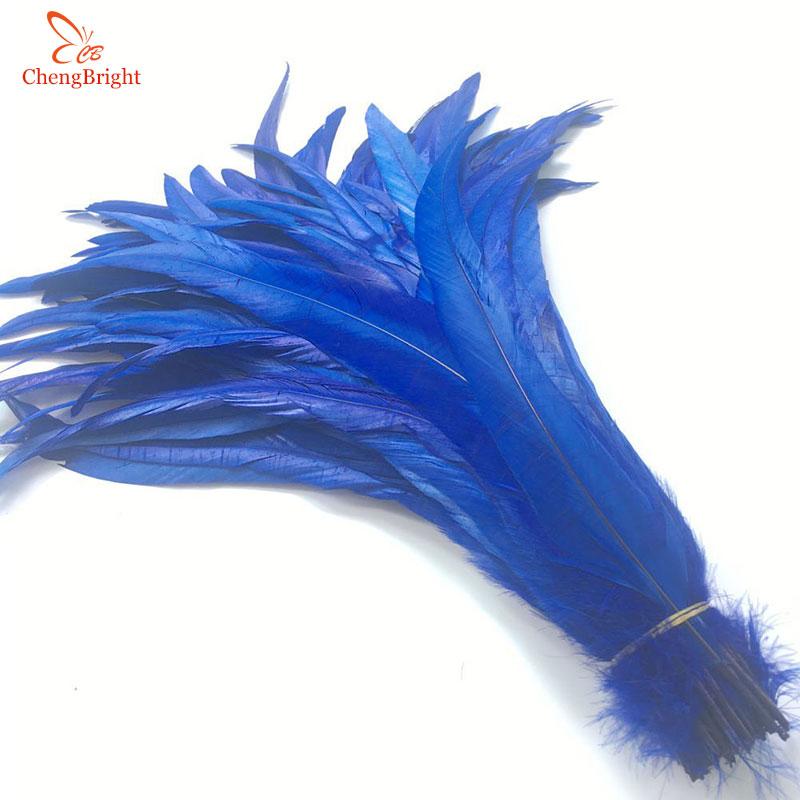 Chengbright Whole 100pcs 30-35cm Natural Rooster Tail Feathers For Decoration Craft Feather Christma Diy Pheasant Feather
