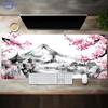 Japanese Mount Fuji Cherry Blossom Gaming Mouse Pad Extended Non Slip Mat Smooth Edges For Gamers Office Home Wireless Mouse
