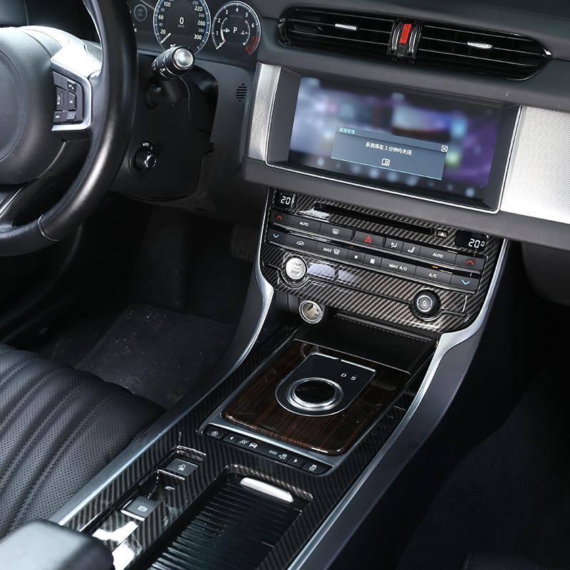 Fit For Jaguar XE XEL XF XFL F-PACE 2016 2017 2018 ABS Car Center Air Conditioning Mode Button Frame Cover Trim Auto Accessorie