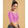 Cotton Blend Women's Casual Wear Blouse Indian Designer Half Sleeves Choli