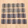 10pcs Hinges Round Angle 4 Holes Antique Bronze/Red Copper 25*18mm Zinc Alloy Decor Jewelry Wood Box Wine Vintage + 40 Screws