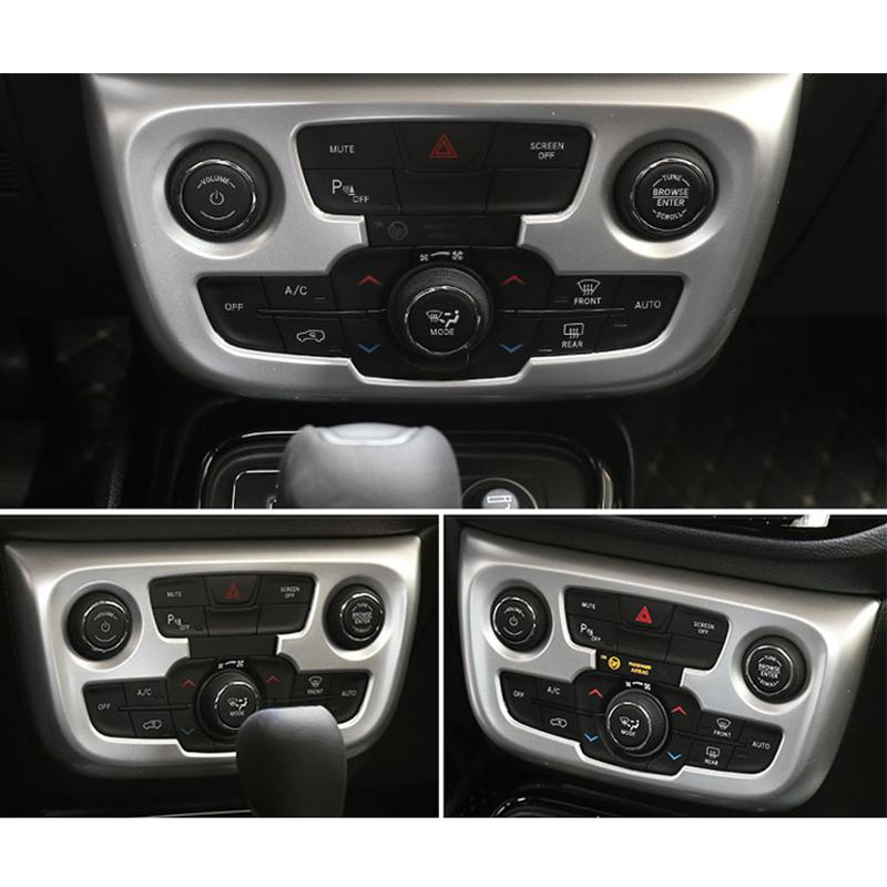 Pentru Jeep Compass 2017 2018 ABS cromat mașină aer condiționat pentru panou comutator capac cadru ornamente accesorii auto