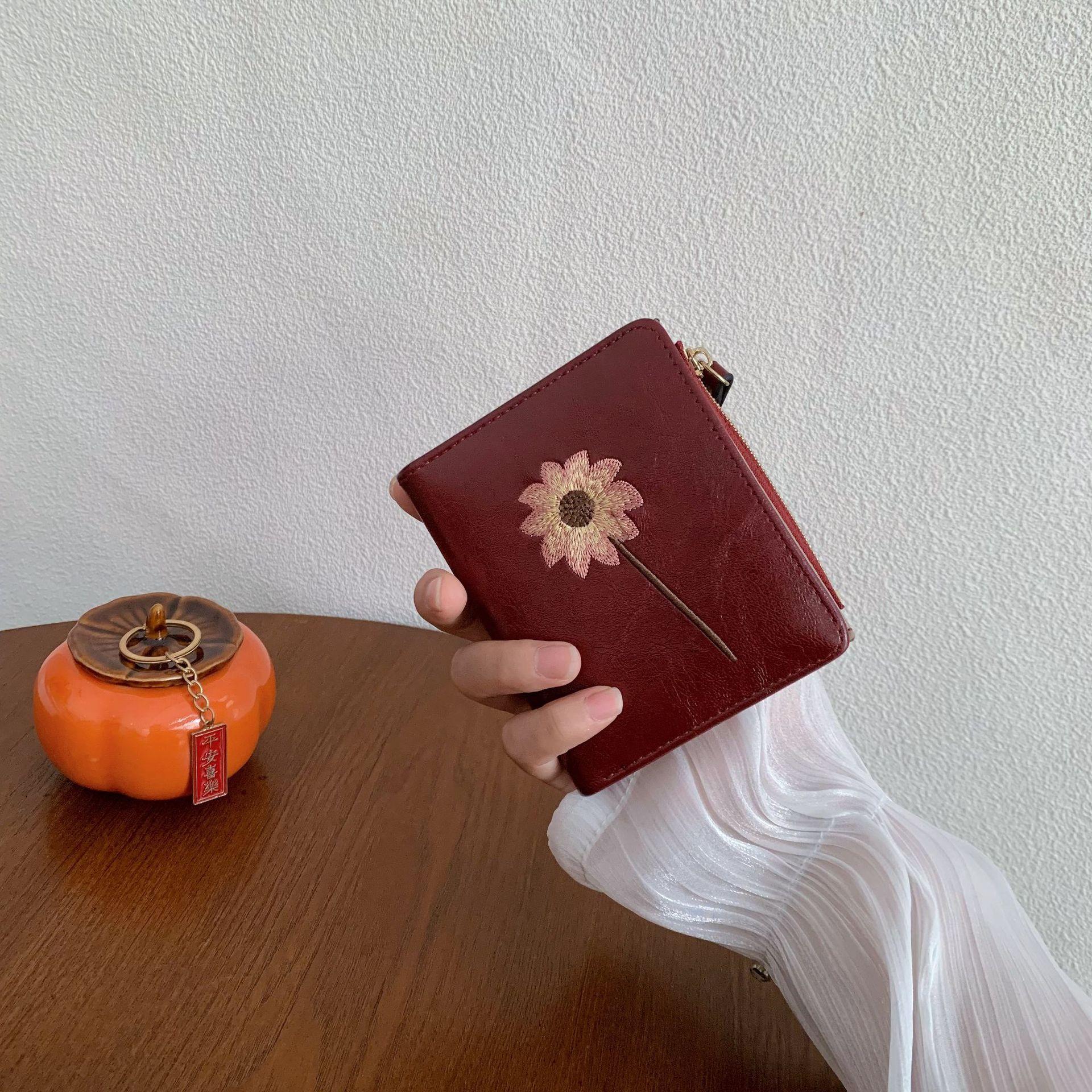 

Женский кошелек ins женский маленький кошелек женский высококлассный короткий кошелек многофункциональная сумка для мелочи