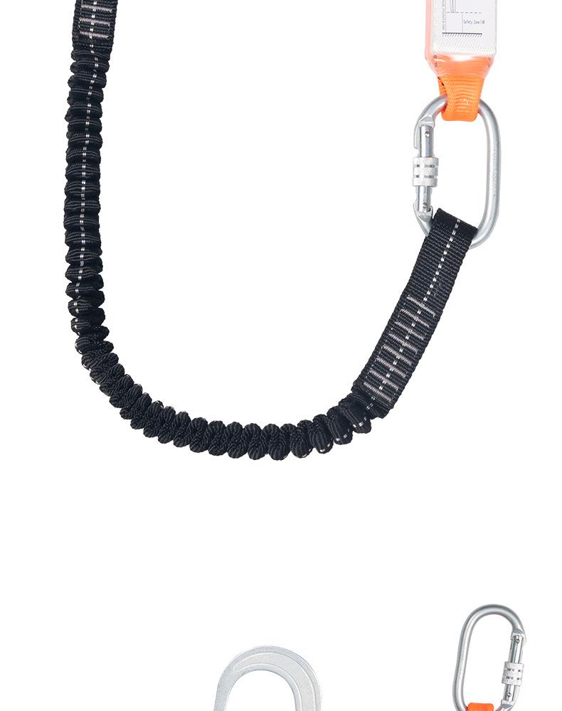 High-Altitude Safety Belt with Single/Double Hook Elastic Rope for Fall Protection