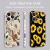Wrist Strap Lanyard TPU Phone Case For iPhone 17 16 15 Pro Max 13 14 Pro Max 17e 16e 11 White Flower Soft Silicone Back Cover