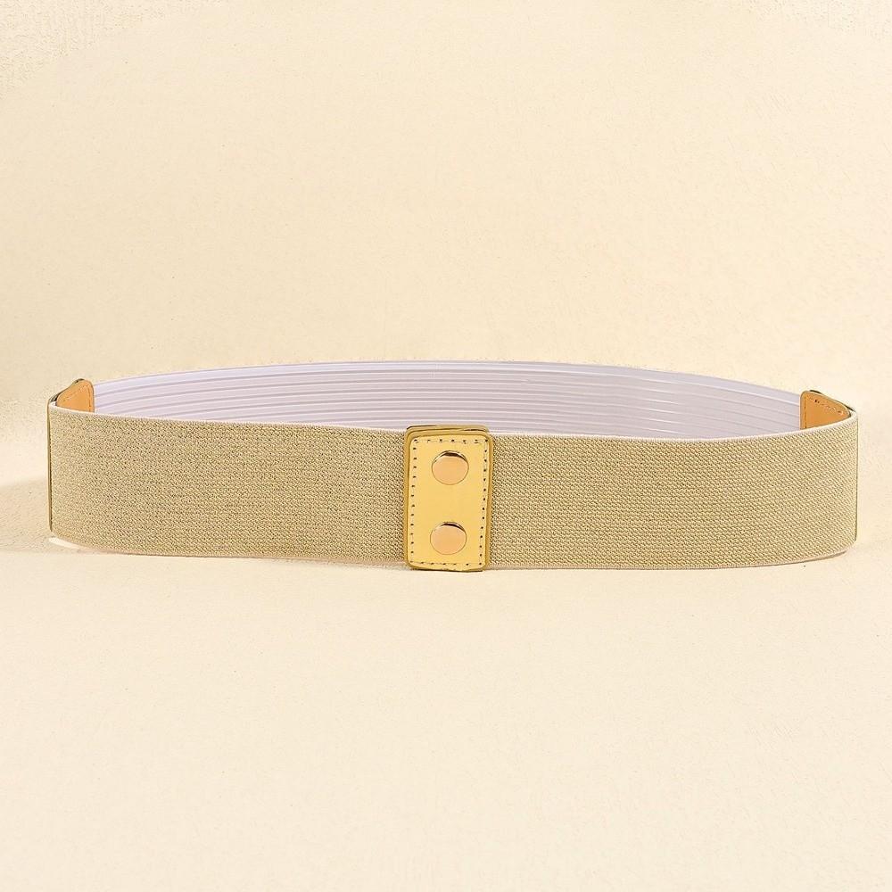 Silver Waist Corset Belts Bright Elastic Cummerbunds Simple Women Waist Belt  Party