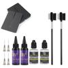UV Lamp Hair Extension Kit 8 Anti-UV Shield Guards, 2 X 30g UV Glue, 2 X 30ml Glue Remover, Fast Drying UV Hair Extensions, and Hair Styling Tools
