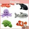 Adorable Sea Animal Finger Puppets Set Featuring Octopus Turtle Plush Toys For Family Fun