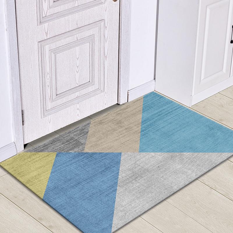 Nordic Light Luxury Non-Slip Entrance Mats - Machine Washable, Dirt-Resistant Floor and Door Carpets for Home.