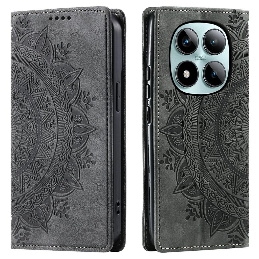 For Xiaomi Poco M8 Pro 5G/Redmi Note 15 Pro+ 5G (Global) Case Magnetic Closing Leather Phone Cover Pattern Imprinted
