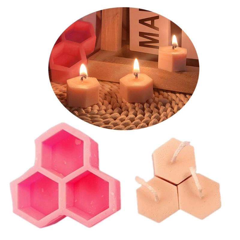 Honeycomb Candle Molds Honeycomb Resin Molds for DIY Candle Soap Chocolate Cake Fondant Decorations Room Decorations