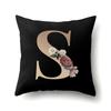 Polyester Pillowcase Home Car Decoration Printing Pillowcase 26 English Letter Cushion Cover