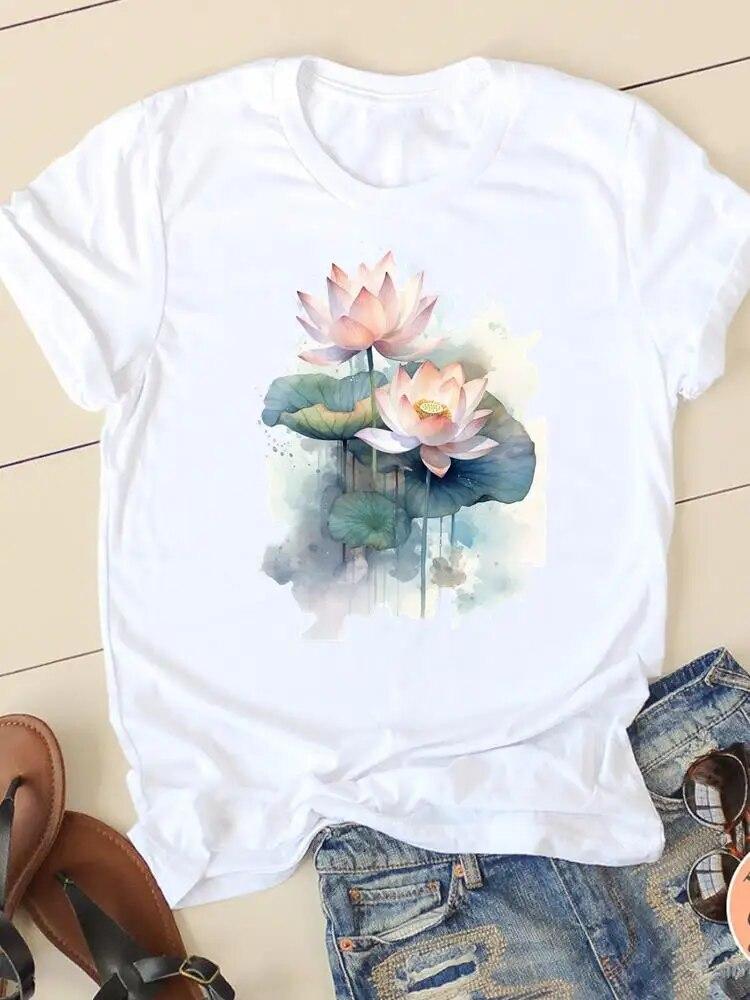 Dragonfly Sweet Trend 90. let Roztomilý Módní Potisk Dámská košile Tričko s krátkým rukávem Ležérní Dámské Oblečení Dámské tričko s grafikou