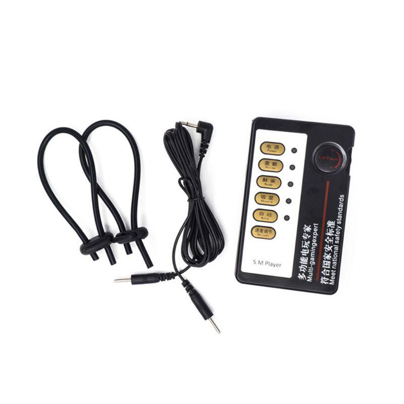 1Sada Electro Shock Penis Stimulator Ring Elektrický nastavitelný pojistný kroužek Sexuální hračka