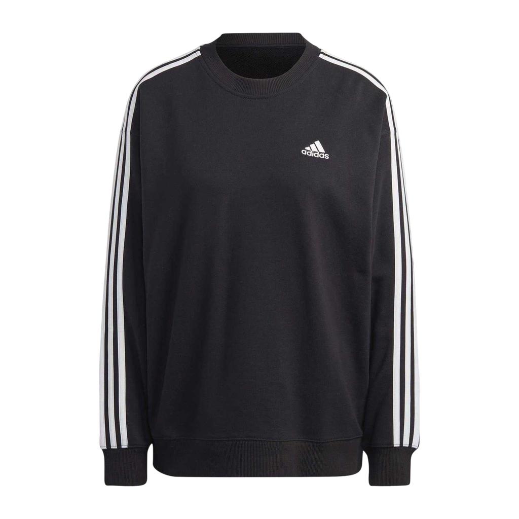 adidas Womens/Ladies Studio Lounge 3 Stripes Loose Fit Sweatshirt