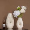 Corrugated Pointed Nozzle Flower Insert Creative Ceramic Vase High-End Ornament Home Desktop Simple Soft Decoration