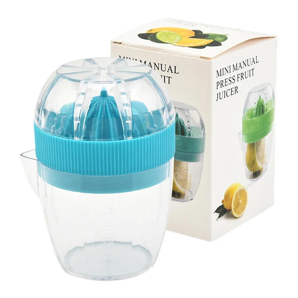 Portable Blender Manual Fruit Juicer Lemon Squeezer Machine With Pour Spout Multifunctional Orange Juicer Maker Kitchen Tools