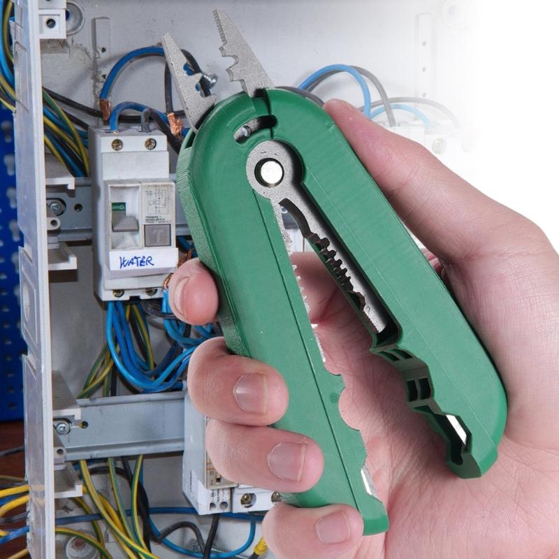 Heavy Duty Multi Purpose Wire Stripping Tool With Safety Lock Sturdy Alloy Steel Blade For Electrical Repair And Crimping